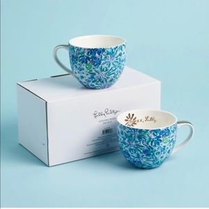 Lily Pulitzer Ceramic Mugs ~ Set of 2